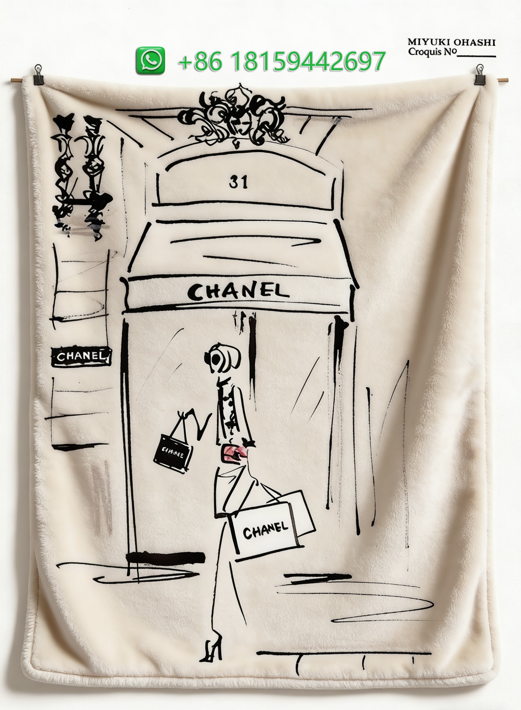 Chanel Throw Blankets